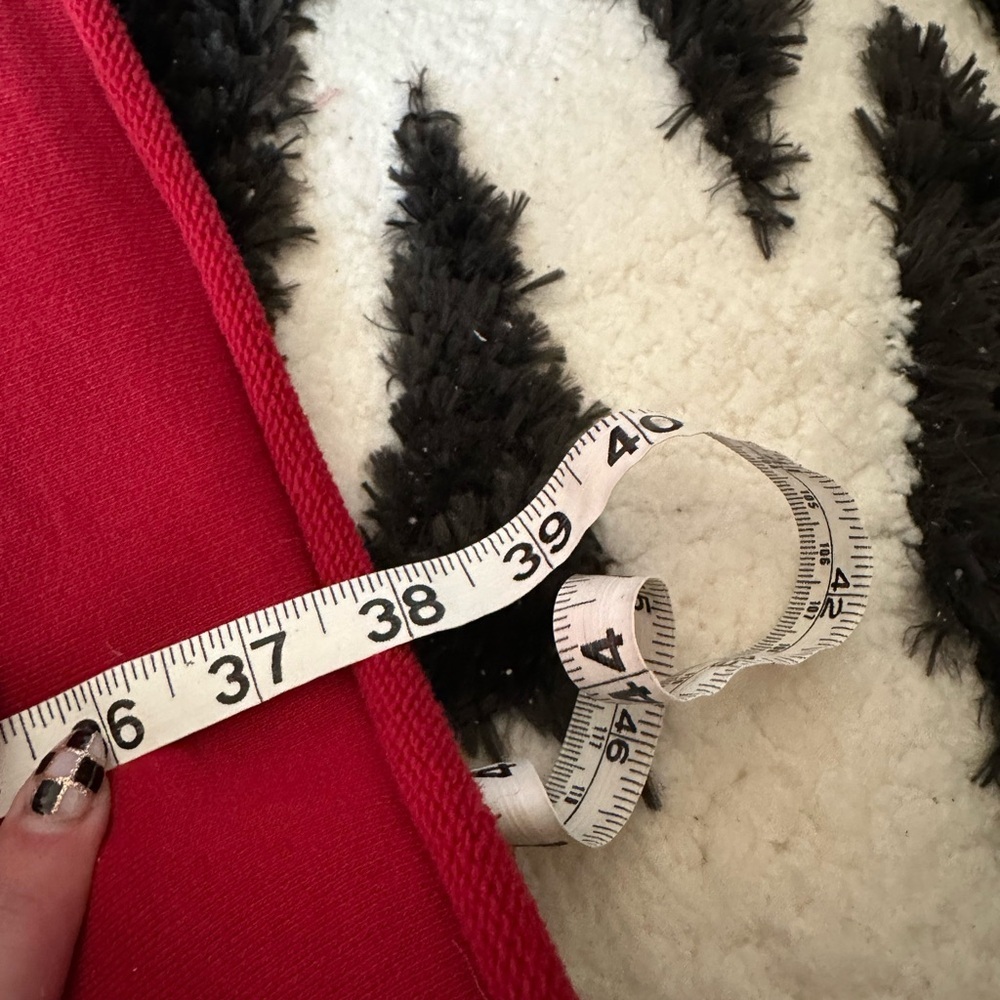 Frank & Eileen IZZIE sweatshirt party dress short Cranberry Triple Fleece Medium - Picture 8 of 8